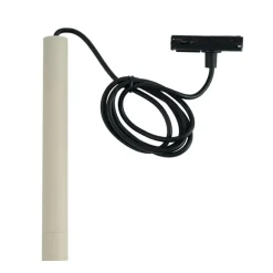 QAZQA Moderne Hängelampe Beige mit Schwarz für Schienensystem 1-phasig - Iconic Frini