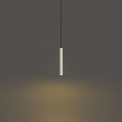 QAZQA Moderne Hängelampe Beige mit Schwarz für Schienensystem 1-phasig - Iconic Frini