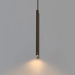 QAZQA Moderne Hängelampe Dunkelbronze für 1-phasiges Schienensystem - Iconic Frini