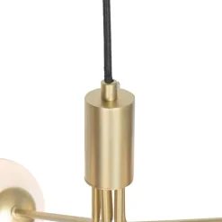 QAZQA Moderne Hängelampe Gold mit Opalglas 5-flammig - Coby