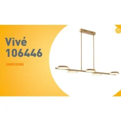 QAZQA Moderne Hängelampe inkl. LED 3-stufig dimmbar gold 5-flammig - Vivé