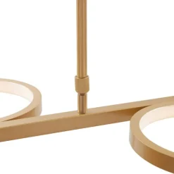 QAZQA Moderne Hängelampe inkl. LED 3-stufig dimmbar gold 5-flammig - Vivé