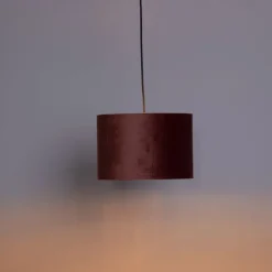 Honsel Moderne Hängelampe rosa mit Gold 30 cm - Rosalina