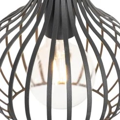 QAZQA Moderne Hängelampe schwarz 4-Licht - Sapphira