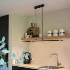 QAZQA Moderne Hängelampe schwarz inkl. LED Dimmbar - Bold