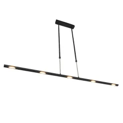 QAZQA Moderne Hängelampe schwarz inkl. LED Dimmbar - Bold