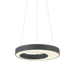 QAZQA Moderne Hängelampe schwarz 50cm inkl. LED 3-Stufen-Dimmbar - Organici