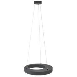 QAZQA Moderne Hängelampe schwarz 50cm inkl. LED 3-Stufen-Dimmbar - Organici
