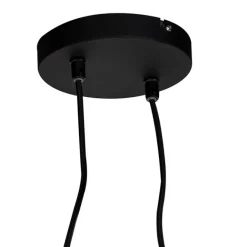 QAZQA Moderne Hängelampe Schwarz 2-Lichter - Lofty