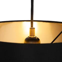 QAZQA Moderne Hängelampe Schwarz 2-Lichter - Lofty