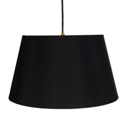 QAZQA Moderne Hängelampe Schwarz 2-Lichter - Lofty