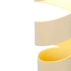 Trio Leuchten Moderne Hängelampe schwarz mit Taupe und Beige 6-flammig - Stream