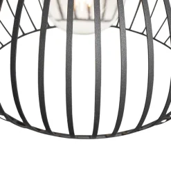 QAZQA Moderne Hängelampe schwarz 38 cm - Saffira