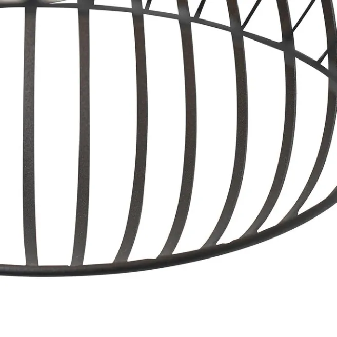 QAZQA Moderne Hängelampe schwarz 38 cm - Saffira