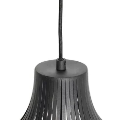 QAZQA Moderne Hängelampe schwarz 38 cm - Saffira