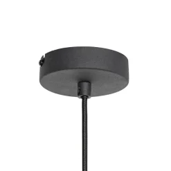 QAZQA Moderne Hängelampe schwarz 38 cm - Saffira