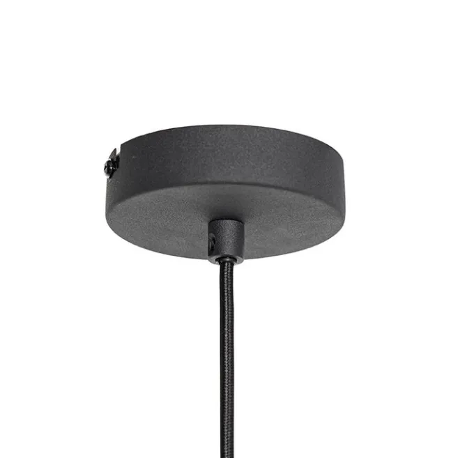 QAZQA Moderne Hängelampe schwarz 38 cm - Saffira