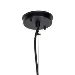 QAZQA Moderne Hängelampe Schwarz mit Glas IP44 - Jarra