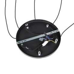 QAZQA Moderne Hängelampe schwarz 35 cm 5-Licht - Facil