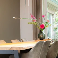 QAZQA Moderne Hängelampe Stahl inkl. LED, verstellbar - Bold