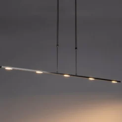 QAZQA Moderne Hängelampe Stahl inkl. LED, verstellbar - Bold