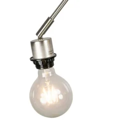 QAZQA Moderne Hängelampe Stahl ohne Lampenschirm - Blitz II