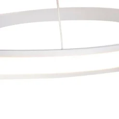 QAZQA Moderne Hängelampe weiß 74 cm inkl. LED dimmbar - Rowan