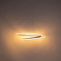 QAZQA Moderne Hängelampe weiß 74 cm inkl. LED dimmbar - Rowan