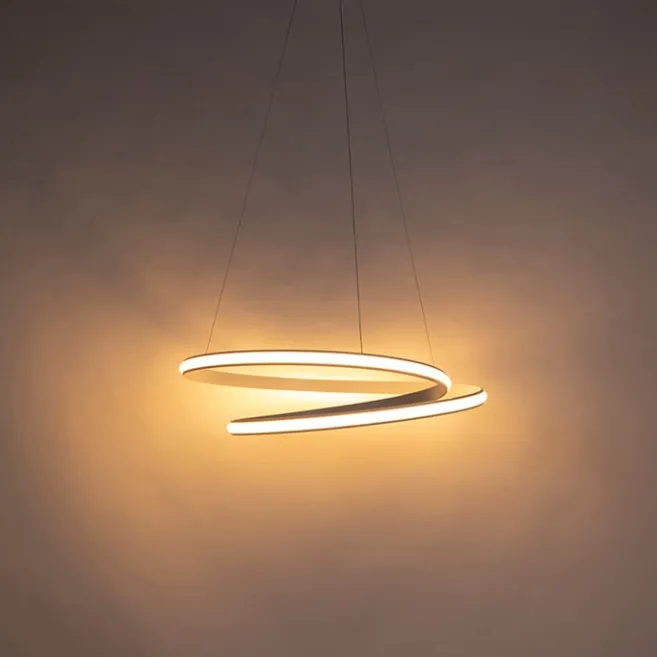 QAZQA Moderne Hängelampe weiß 74 cm inkl. LED dimmbar - Rowan