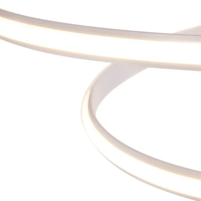 QAZQA Moderne Hängelampe weiß 74 cm inkl. LED dimmbar - Rowan