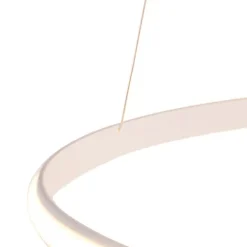 QAZQA Moderne Hängelampe weiß 74 cm inkl. LED dimmbar - Rowan