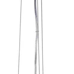 QAZQA Moderne Hängelampe Weiß mit Silber 70cm - Magna