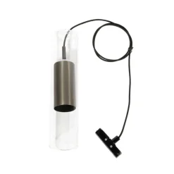 QAZQA Moderne Hängeleuchte Gunmetal für 1-phasiges Schienensystem - Iconic Lloyd