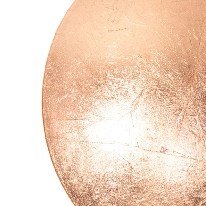 QAZQA Moderne Kupferfarbene Runde Wandleuchte 20cm - Sunrise