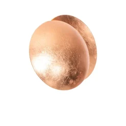 QAZQA Moderne Kupferfarbene Runde Wandleuchte 20cm - Sunrise