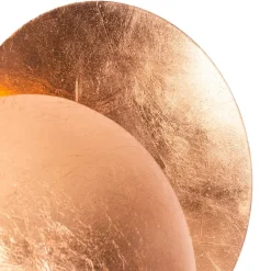 QAZQA Moderne Kupferfarbene Runde Wandleuchte 20cm - Sunrise