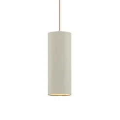 QAZQA Moderne Pendelleuchte Beige GU10 50mm rund - Tubo