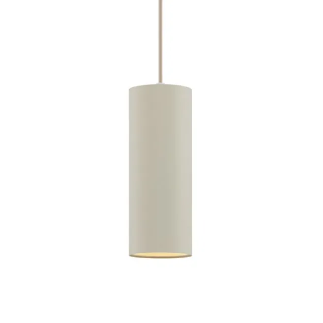 QAZQA Moderne Pendelleuchte Beige GU10 50mm rund - Tubo