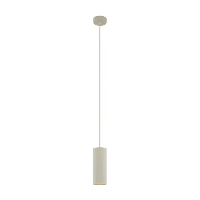 QAZQA Moderne Pendelleuchte Beige GU10 50mm rund - Tubo