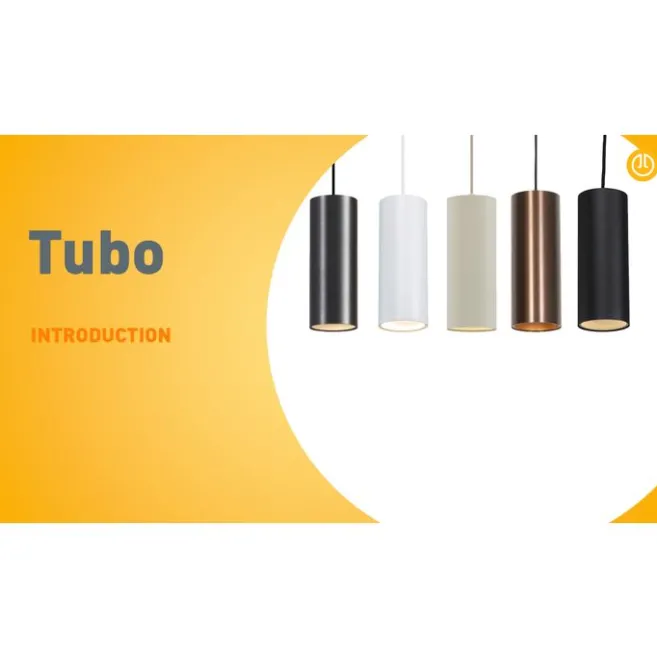 QAZQA Moderne Pendelleuchte Beige GU10 50mm rund - Tubo