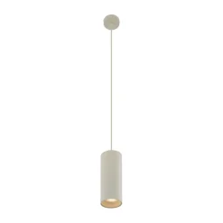 QAZQA Moderne Pendelleuchte Beige GU10 50mm rund - Tubo