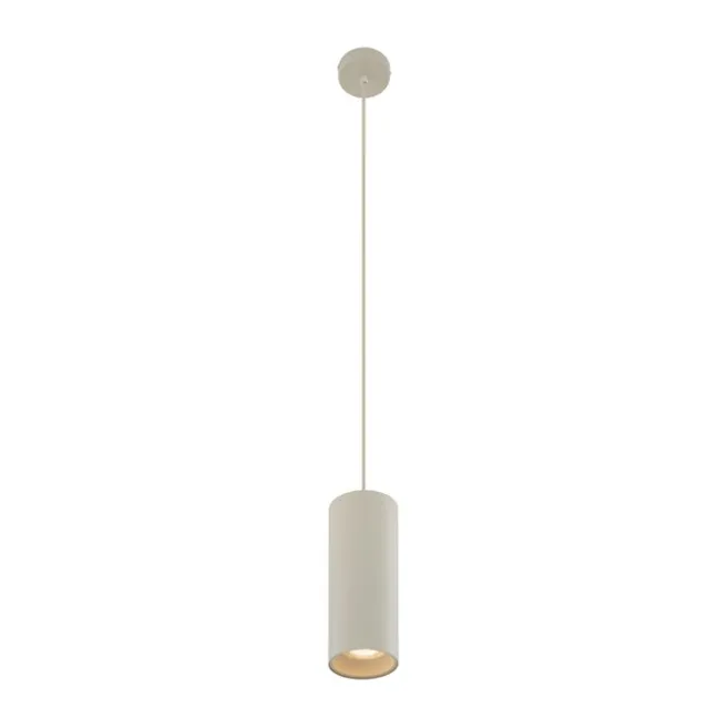 QAZQA Moderne Pendelleuchte Beige GU10 50mm rund - Tubo