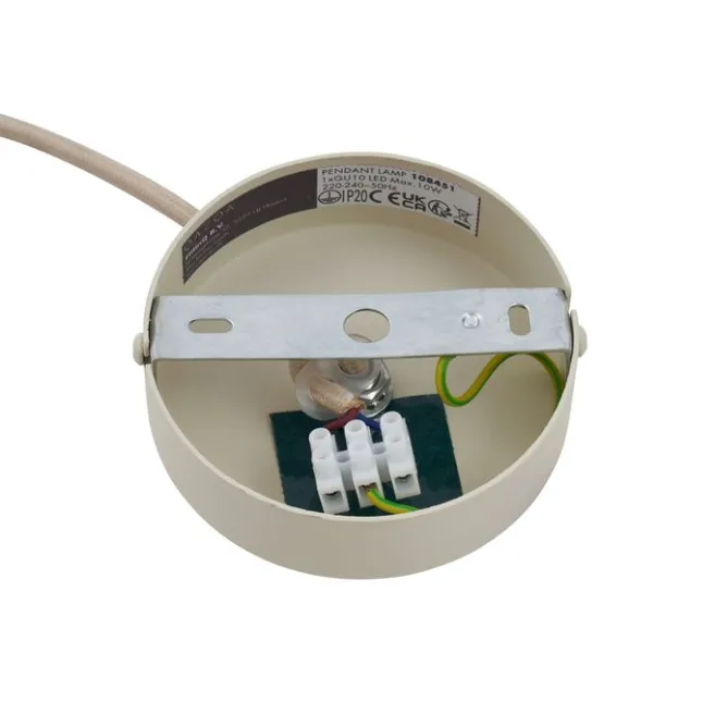 QAZQA Moderne Pendelleuchte Beige GU10 50mm rund - Tubo