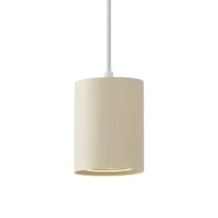 QAZQA Moderne Pendelleuchte Beige mit Weiß für Schienensystem 1-phasig GU10 70mm - Iconic Holt