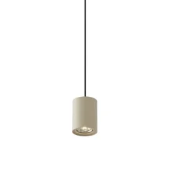 QAZQA Moderne Pendelleuchte Beige mit Schwarz für Schienensystem 1-phasig GU10 70mm - Iconic Holt