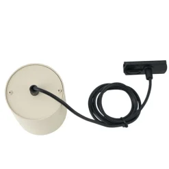 QAZQA Moderne Pendelleuchte Beige mit Schwarz für Schienensystem 1-phasig GU10 70mm - Iconic Holt