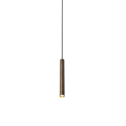 QAZQA Moderne Pendelleuchte Dunkelbronze für 1-phasiges Schienensystem - Slimline Keno