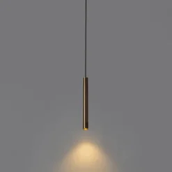 QAZQA Moderne Pendelleuchte Dunkelbronze für 1-phasiges Schienensystem - Slimline Keno