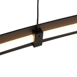 Honsel Moderne Pendelleuchte schwarz inkl. LED 3-stufig dimmbar - Dasha