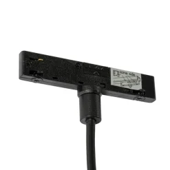 QAZQA Moderne Pendelleuchte Schwarz und Beige für 1-phasiges Schienensystem - Slimline Keno